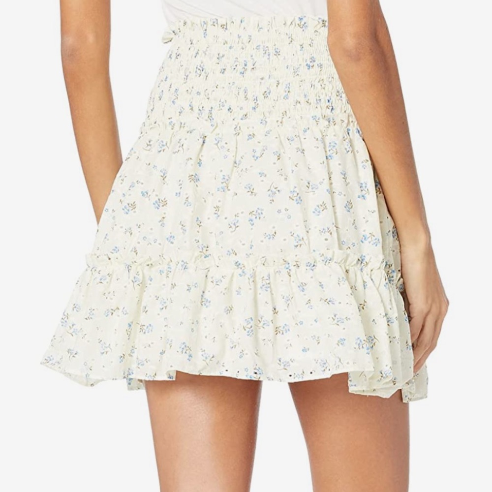 Smocked ruffle mini skirt by 1. STATE - Picture 2 of 7